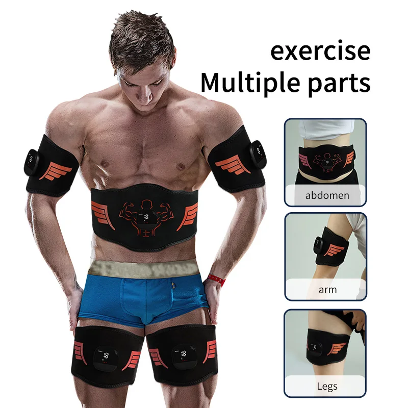 Smart Muscle Stimulator EMS Abdominal Trainer Belt Body Massager Abs Muscle Toner For Waist Arm Leg Weight Loss Fitness Training