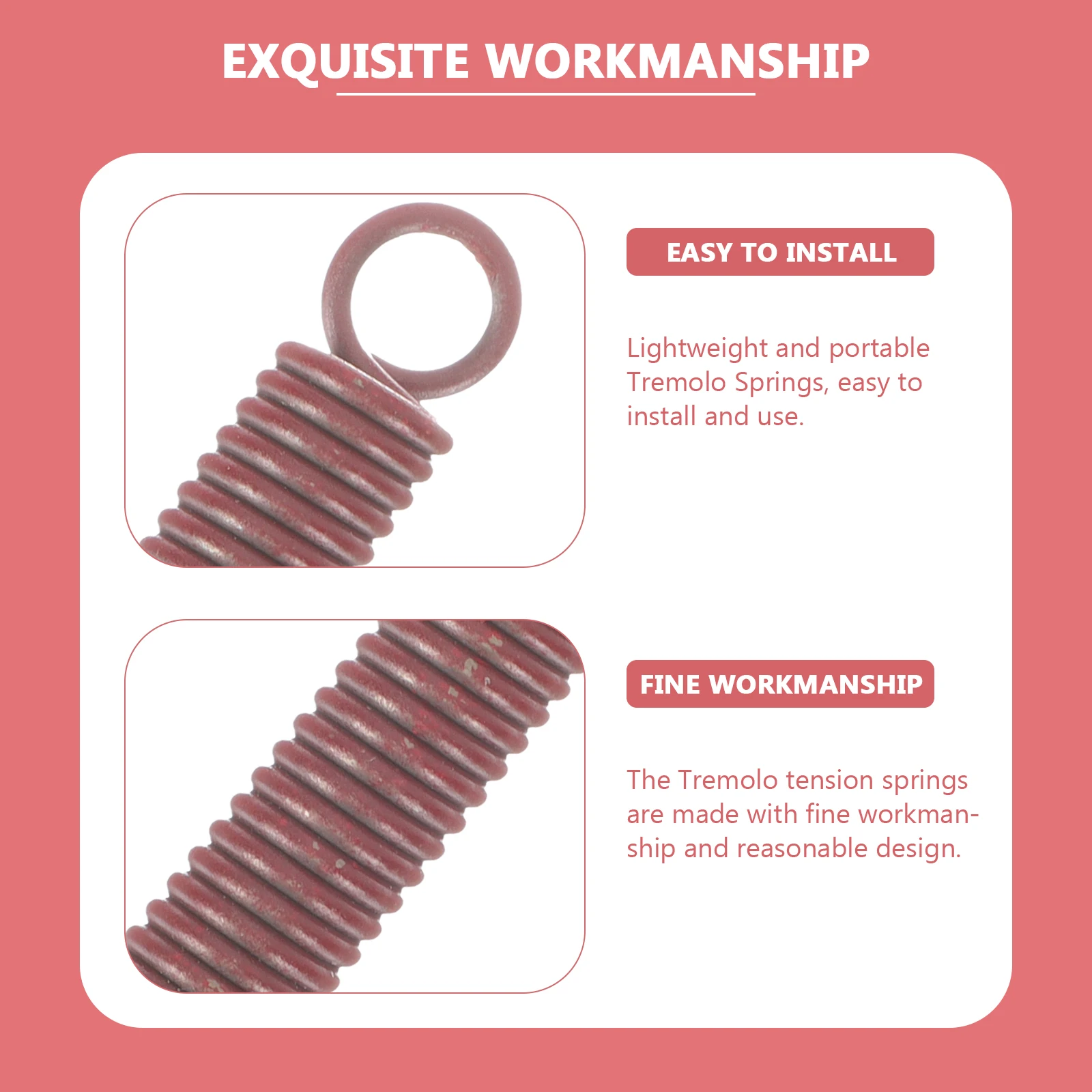 

6Pcs Tremolo Springs for Electric Guitar Parts Fine Workmanship Reasonable Design Good Experience Tremolo Springs