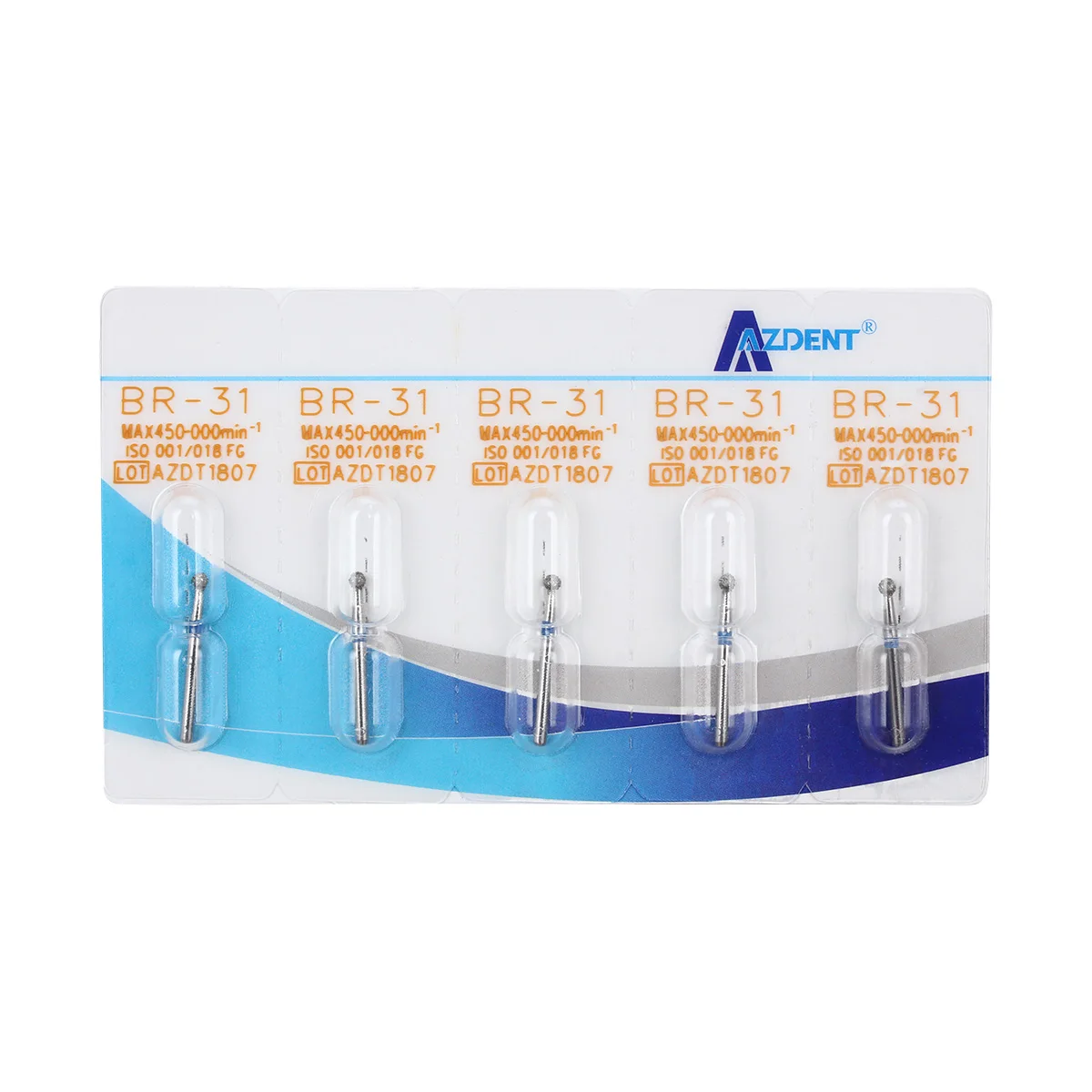 100 Stück AZDENT Dental-Diamantbohrer FG-Bohrer 1,6mm BR-31 für Hochgeschwindigkeits-Handstücke Zahnmedizinische Instrumente – Detail 4