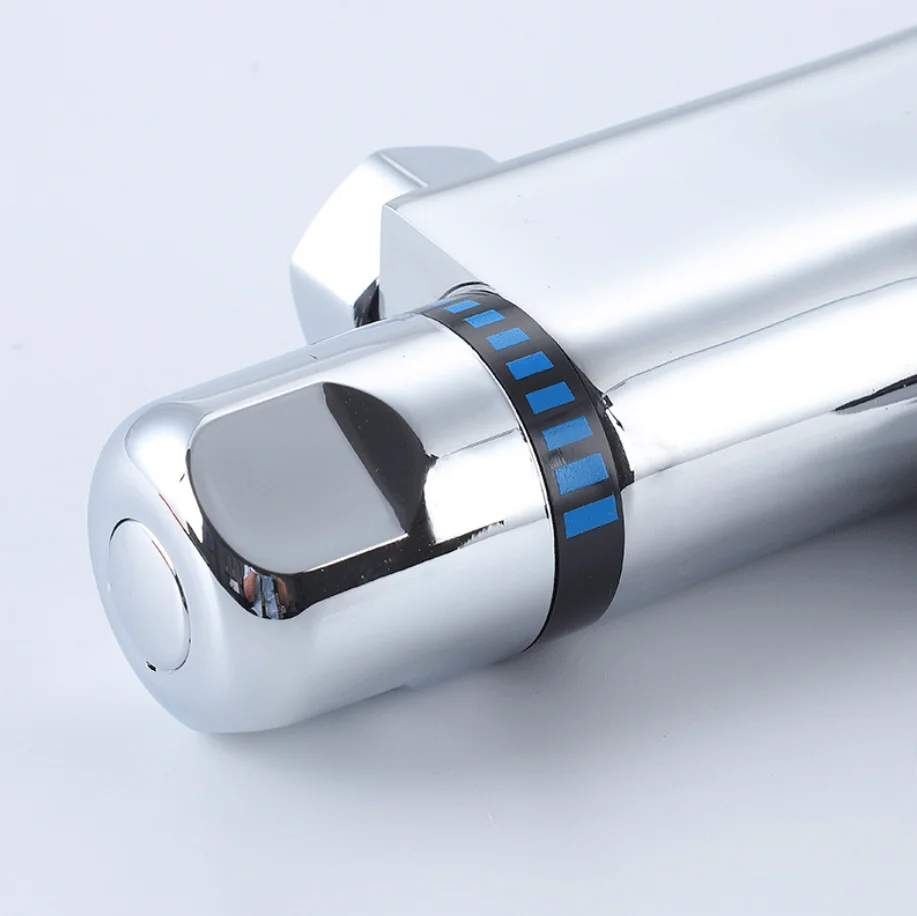 Grifo de ducha con termostato automático, válvula de ducha, carrete termostático, componentes de ducha de baño montados en la pared