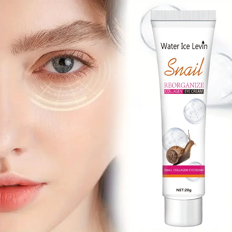 

Крем для глаз с коллагеном улитки Женский крем для глаз подходит для темных кругов, мешков под глазами, тонких линий, восстанавливающий крем для глаз улитки, увлажняющий, питательный и укрепляющий уход за кожей