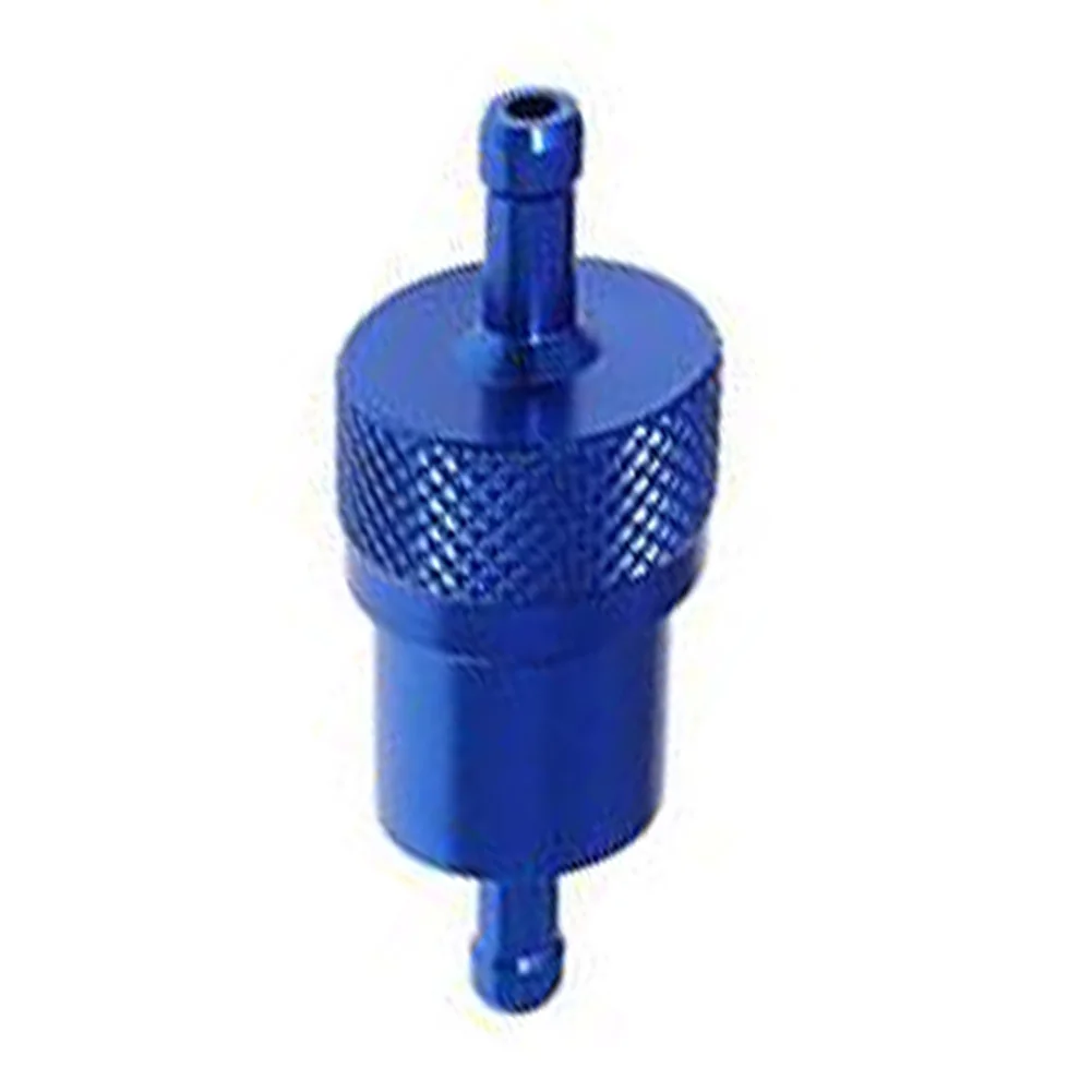 8mm Fuel Line Motorcycle and ATV Filter Aluminum Alloy Construction with Removable Copper Core for Reliable Fuel Filtration