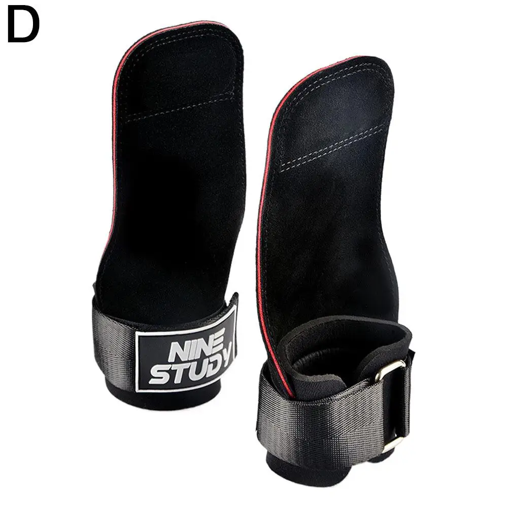 Bankdrücken Gewichtheben Handgelenk Haken Gurte Kreuzheben Handschuhe und Griff polster für Fitness-Fitness-Training Hantel Pull-up – Detail 15
