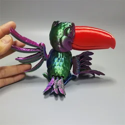 3D Printing Child Toys Parrot Bird Joint Movable Model Novelty Adult Toy Anti-stress Figurine Miniature Desk Accessories Items