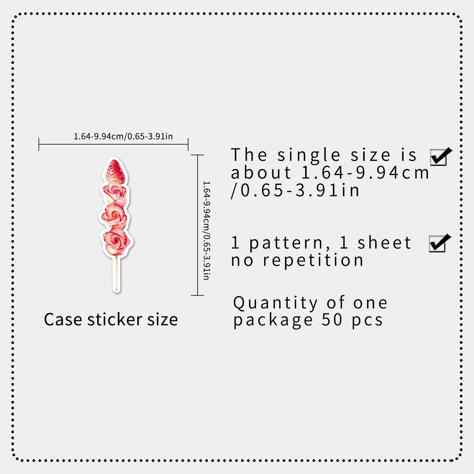 50/100PCS Cartoon Food Stickers Cartoon Graffiti Decoration Storage Box Notebook Stationery Stickers