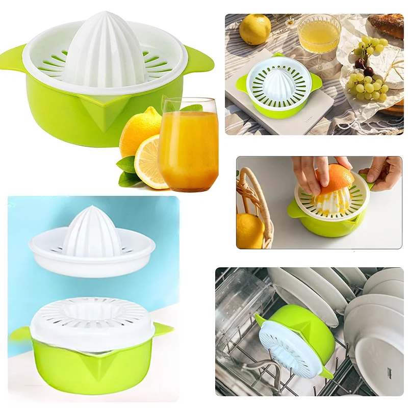 Portable Manual Citrus Juicer Easy-to-Use Plastic Orange Lemon Squeezer Kitchen Accessories  Freshly Squeezed Juice Fruit Tool