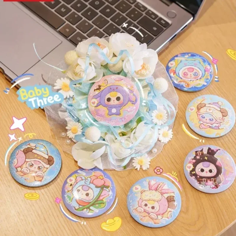 

Baby Three Ita Bag Pendant Stickers Cartoon Decor Anime Badge Decals Backpack Decor Kids Trendy Toys Practical Birthday Gifts