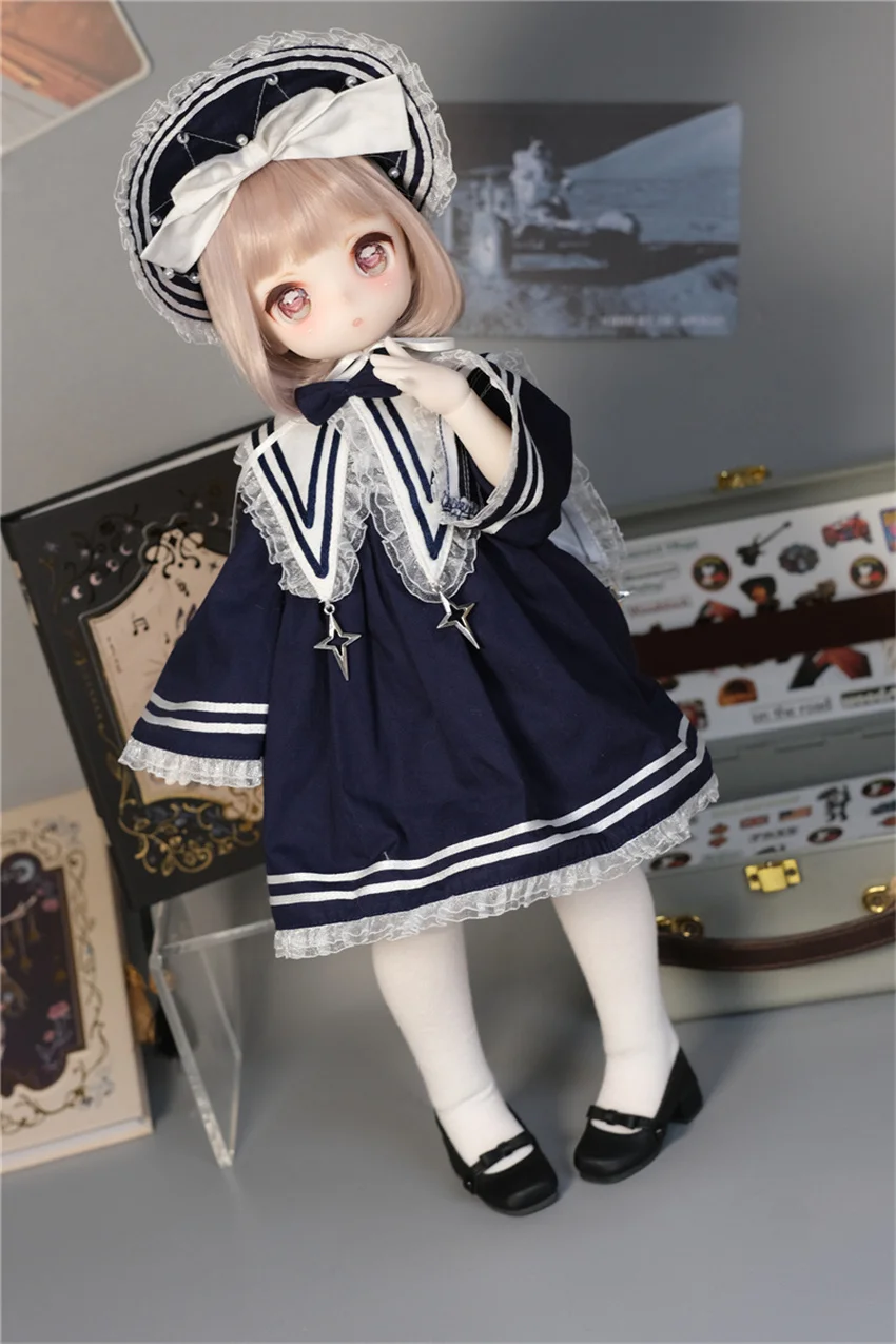 

1/4 bjd clothes suitable for 4 points doll dress "time romantic maid dress" dress suit