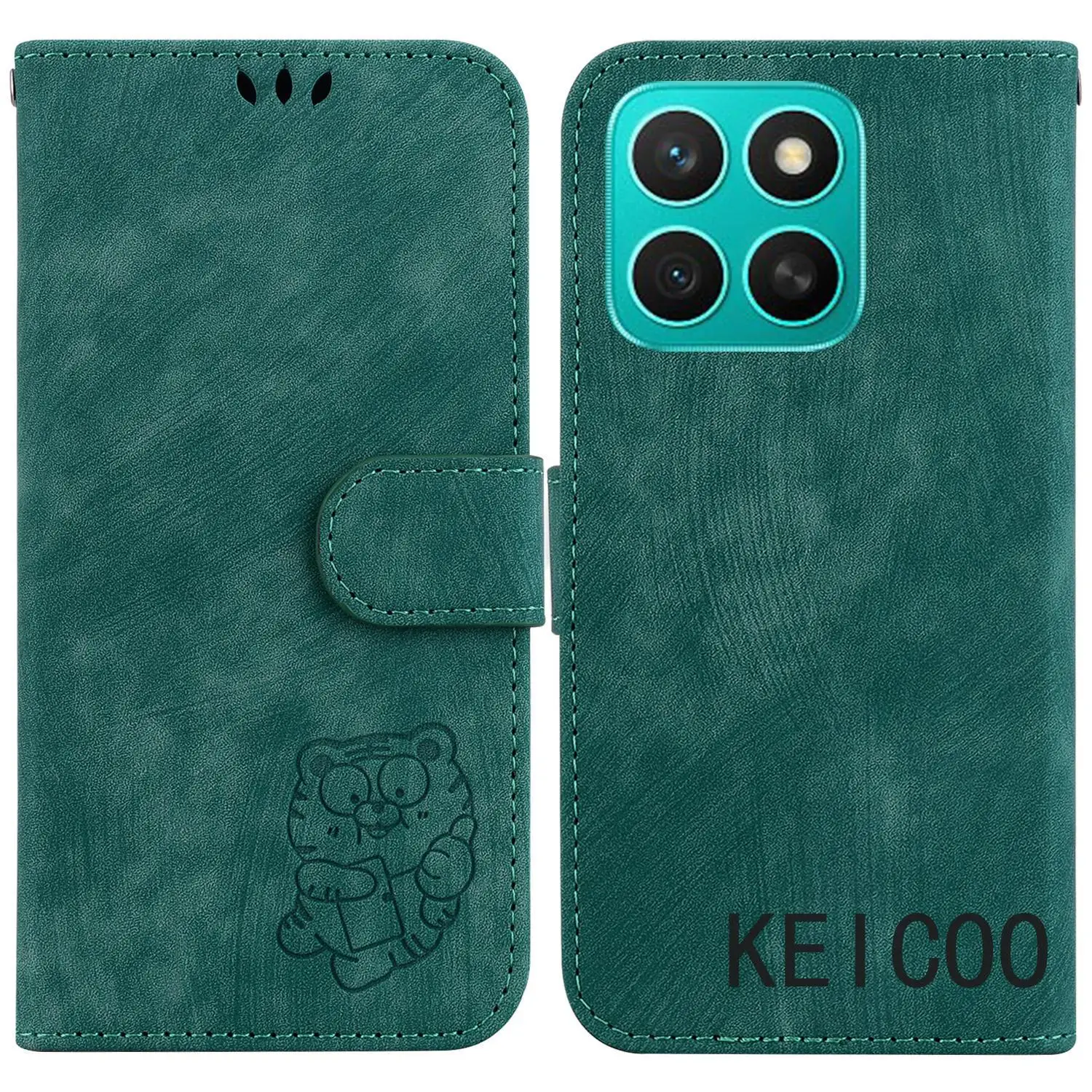 

Cute Cartoon Anti-fall Card Slots Shell for Honor X6b X7c X8c X9c X7b X8b X9b Magic7 Pro Flip Cover Wallet Embossed Leather Case