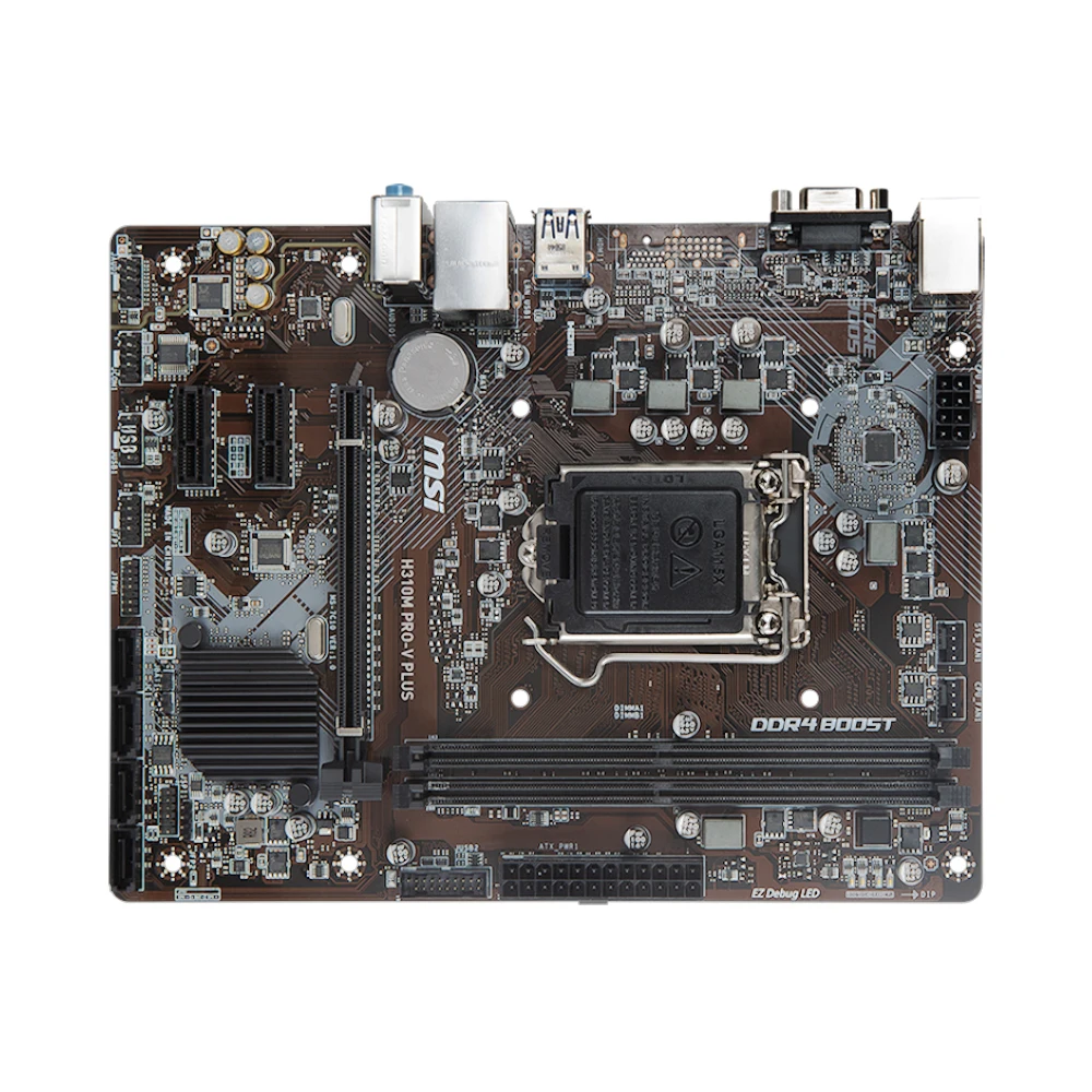 Imagem -05 - Msi-placa-mãe com Chipconjunto Intel H310 Cpu para Suportar a 8ª Geração Core i7 i5 i3 Lga 1151 Ddr4 Micro Atx H310m Pro-v Plus