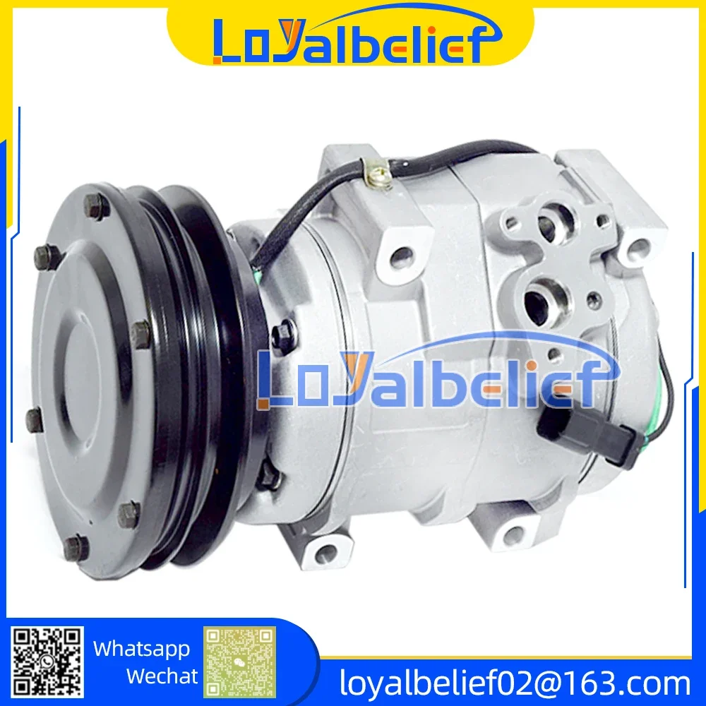 

10S17C AC Compressor For Caterpillar Excavator CAT320 CAT320C 447220-3845 447220-3846 447220-3847 447220-3848 2473002800