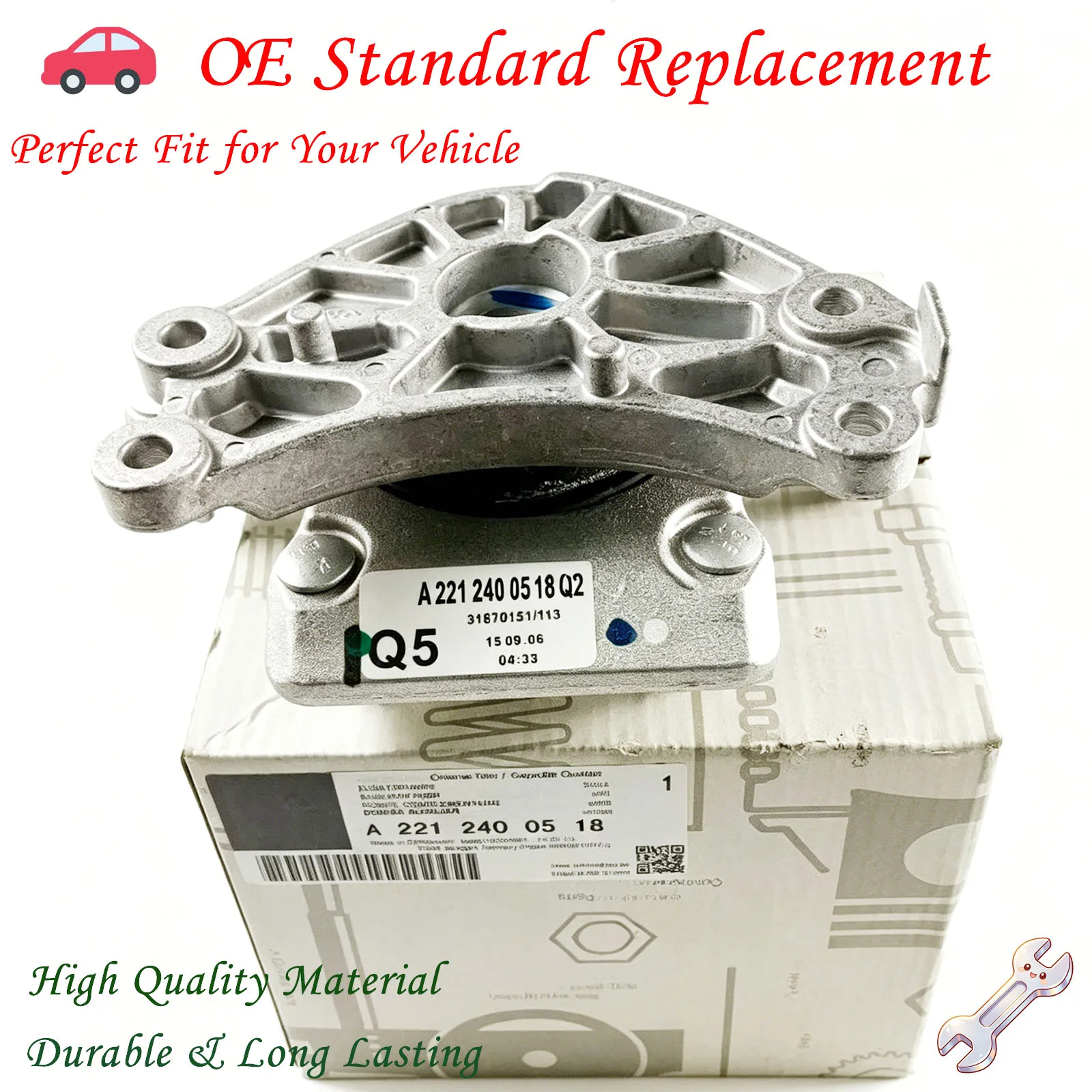 

Transmission Mount A2212400518 Gearbox Mount for Mercedes-Benz GLK-Class X204 C-Class W204 E-ClassW212 S-ClassW221 ML-Class W164