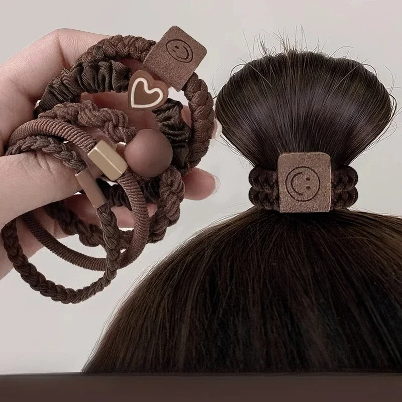 

Высококачественная резинка для волос для женщин, простая и элегантная, высокоэластичная и прочная резинка для волос