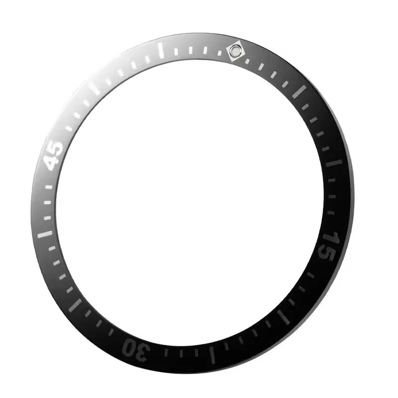 Watch accessories Ceramic bezel inserts loop for Blancpain Fifty Fathoms 41x34.3mm 12 o'clock position with luminous effect