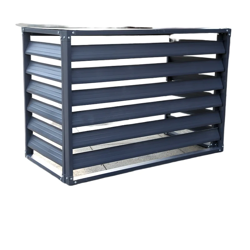 Aluminum alloy air conditioner outer unit cover outdoor unit protective cover rain and sun protection air conditioner outer unit