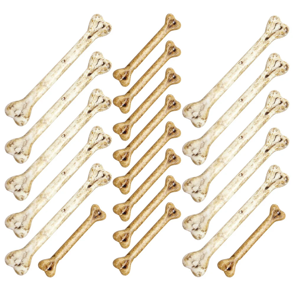20pcs Simulated Decorations DIY Small Fake Artifical Bone Decor Halloween Charm Plastic Bone Accessories