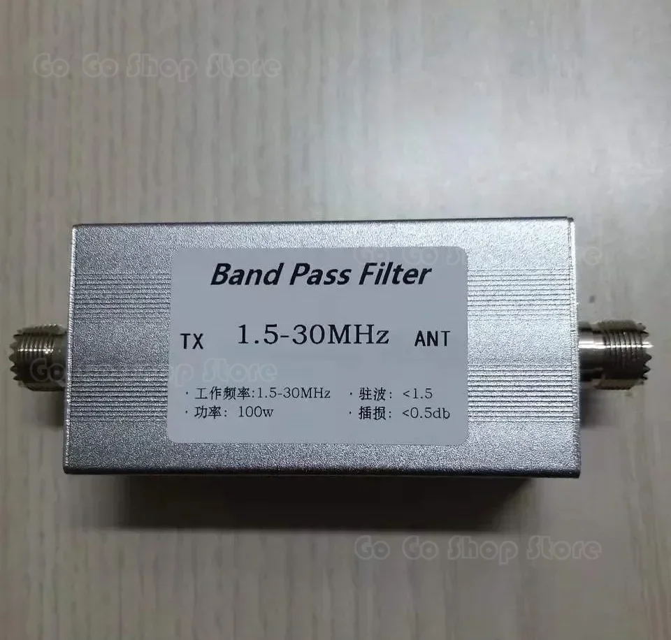 

Bandpass Filter 1.5-30 MHz BPF Bandpass Filter, Anti-interference 100w M Female