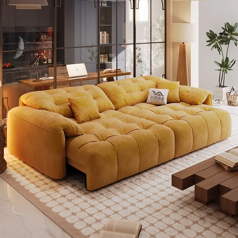 

Elephant Ear Electric Sofa Living Room Cat Scratch Cloth Against The Wall Intelligent Retractable Multifunctional Sofa Bed