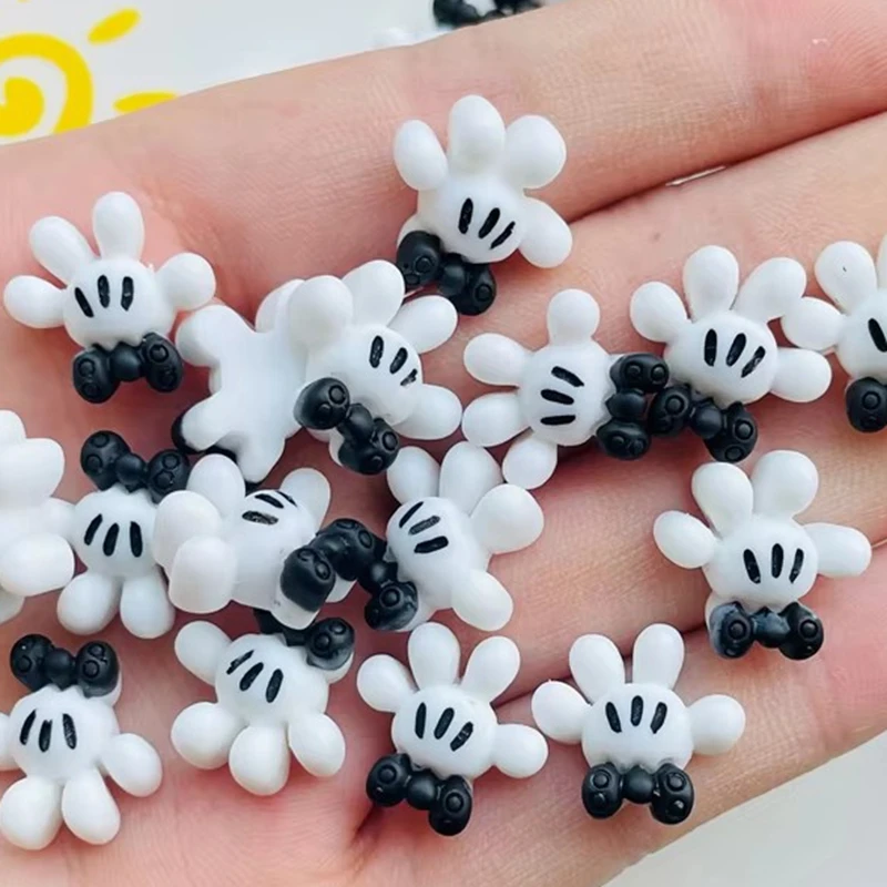 20 Pcs New Cute Mini Butterfly Junction, Glove Resin Figurine Crafts Flatback Ornament Jewelry Making Hairwear Accessories A127