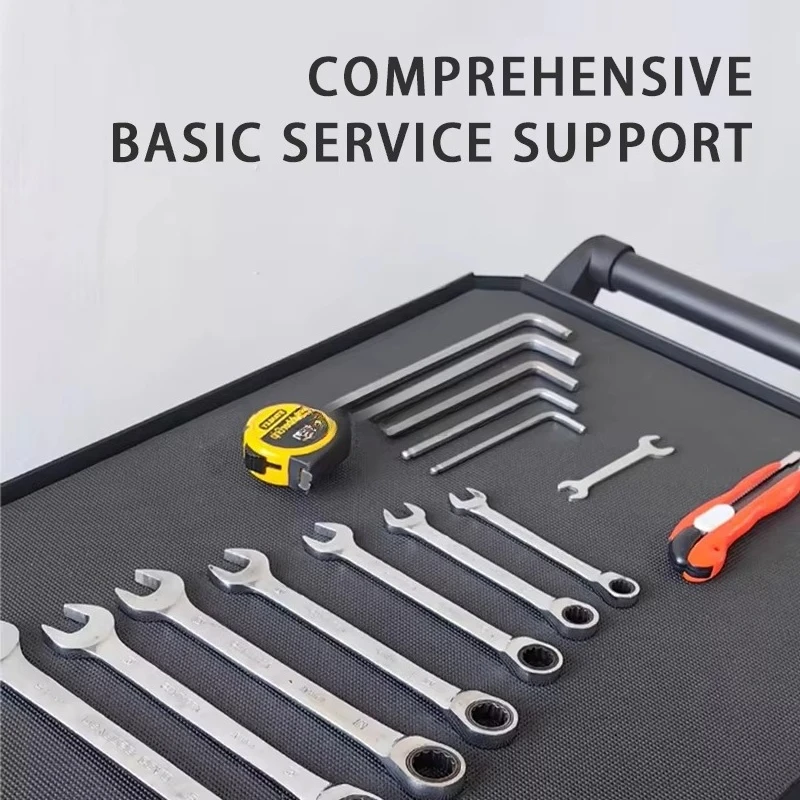 Custom High Quality Stainless Steel Red Mechanical Modular Tool Set Auto Repair Tools Desktop Roller Cart Chest Cabinet