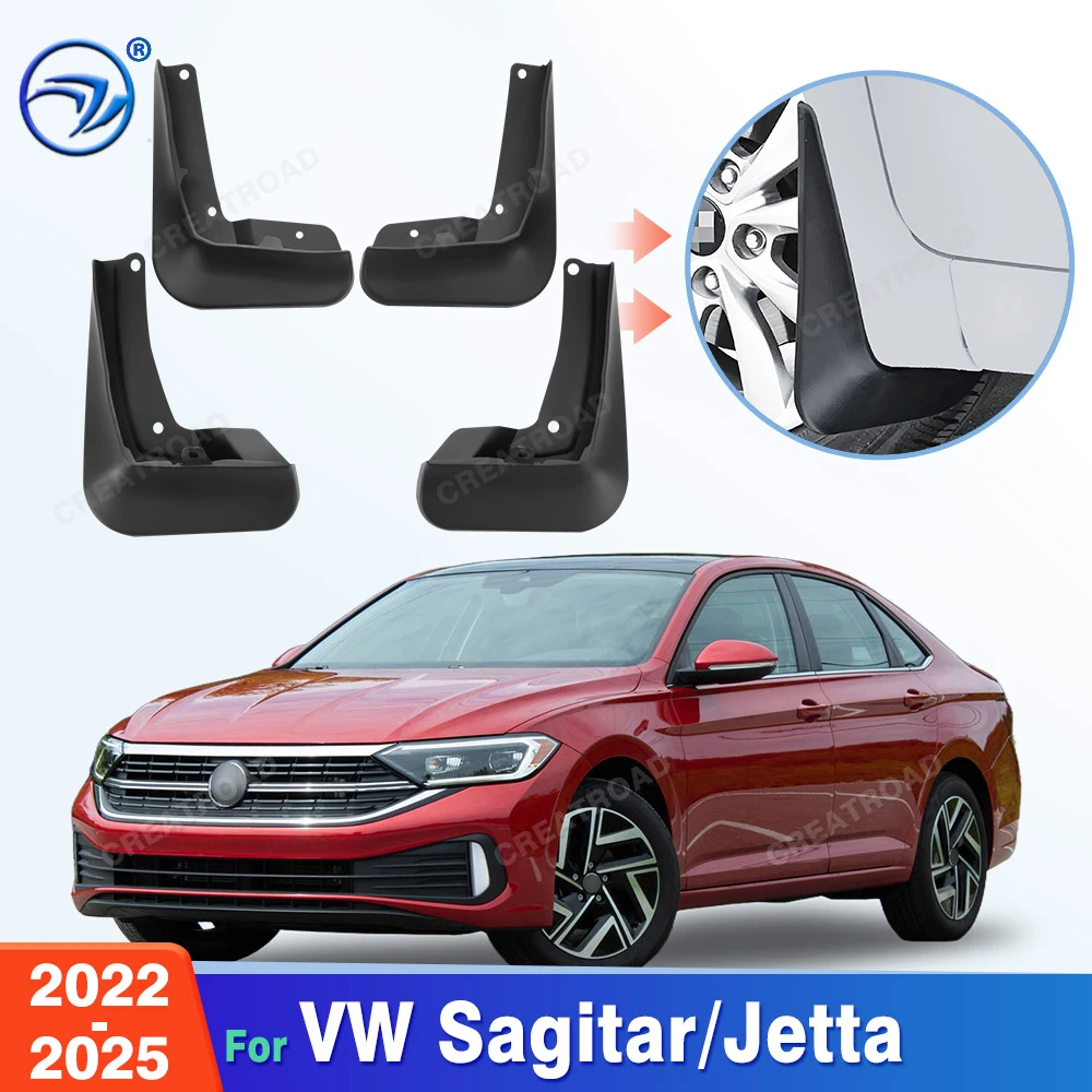 For Volkswagen VW Sagitar/Jetta 2022 2023 2024 2025 Fender Mudflaps Splash Guards Mudguards Mud Flaps Car Accessories