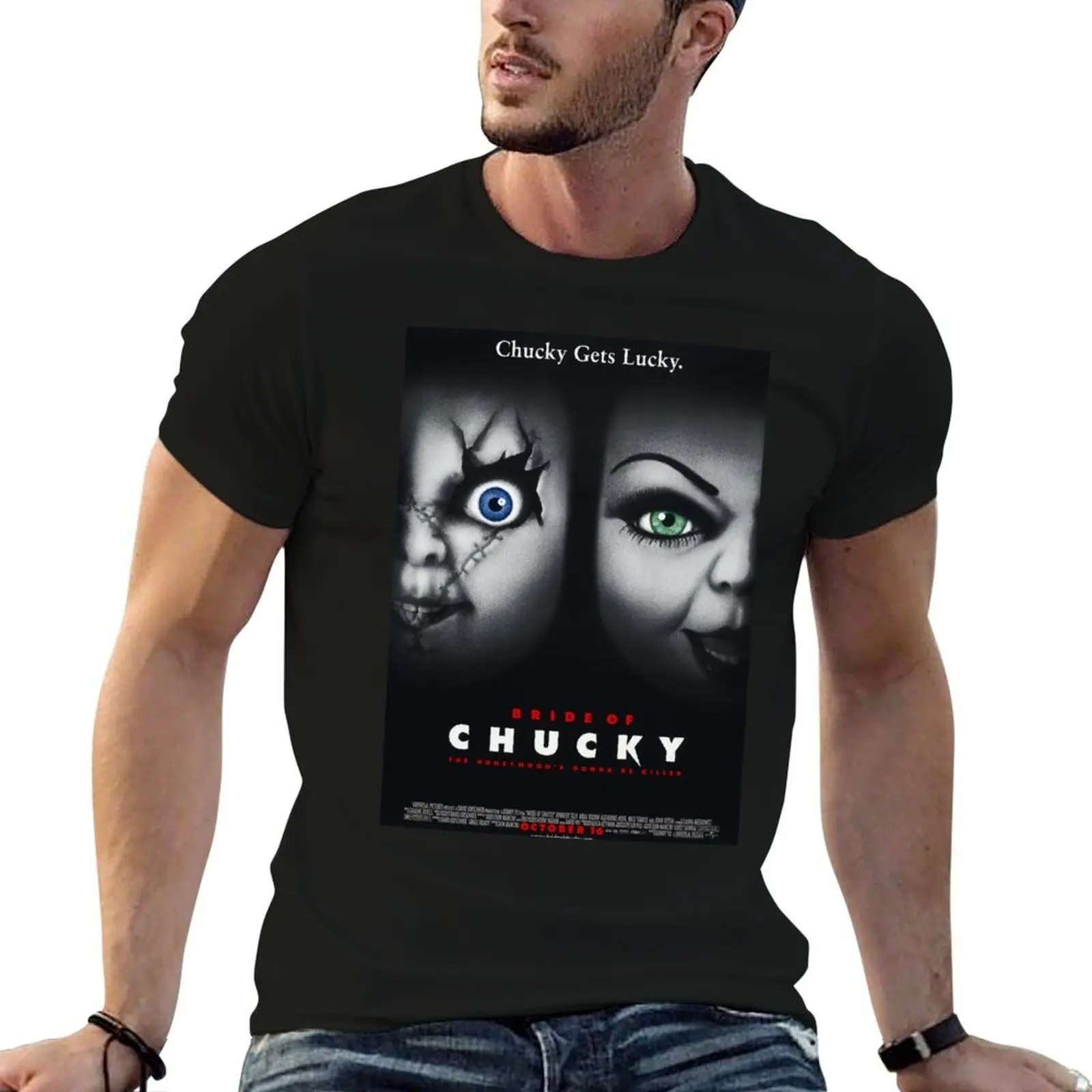 Bride of Chucky T-Shirt mens graphic t shirts t shirt man cotton t shirt personalised T-shirt
