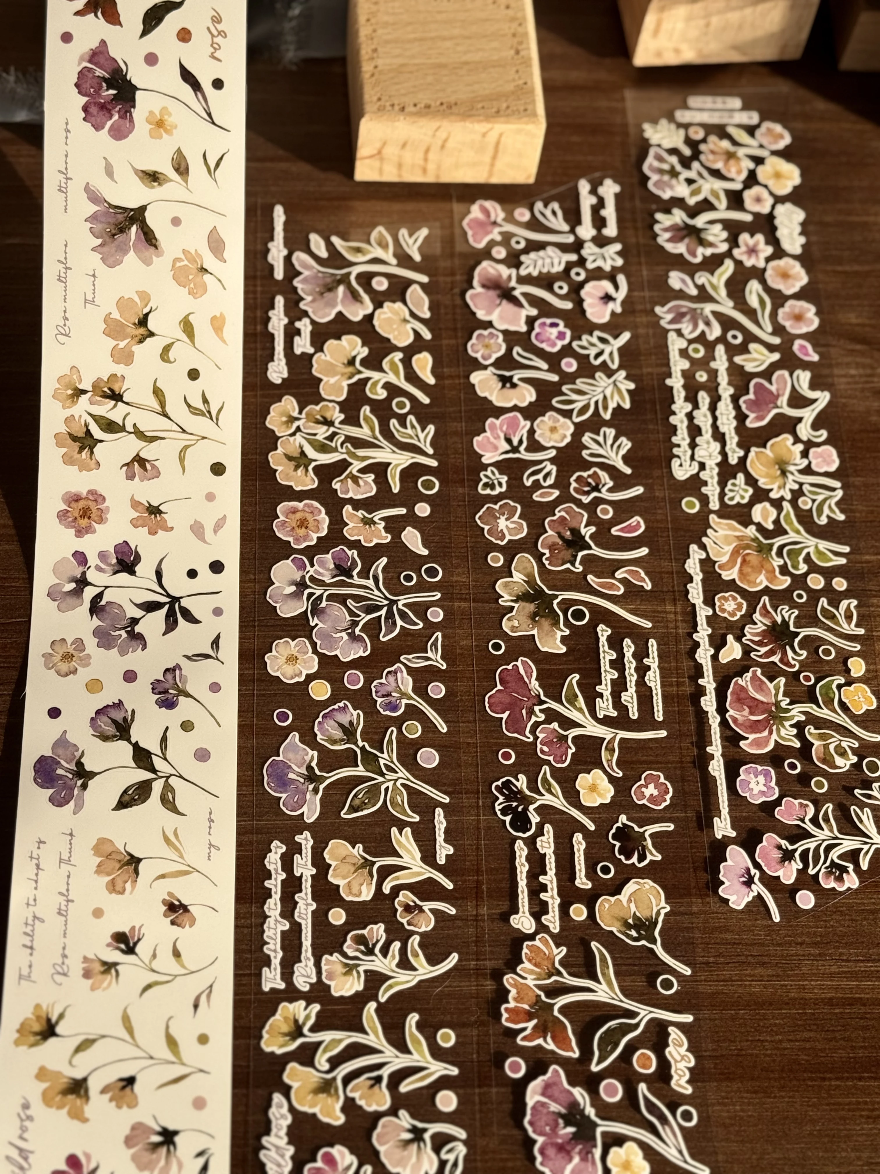 Light Retro Salt Series Glitter Sand Cutting Film Sticker Roll - Flower/Candy/Circle/Musical Note/Dots Design