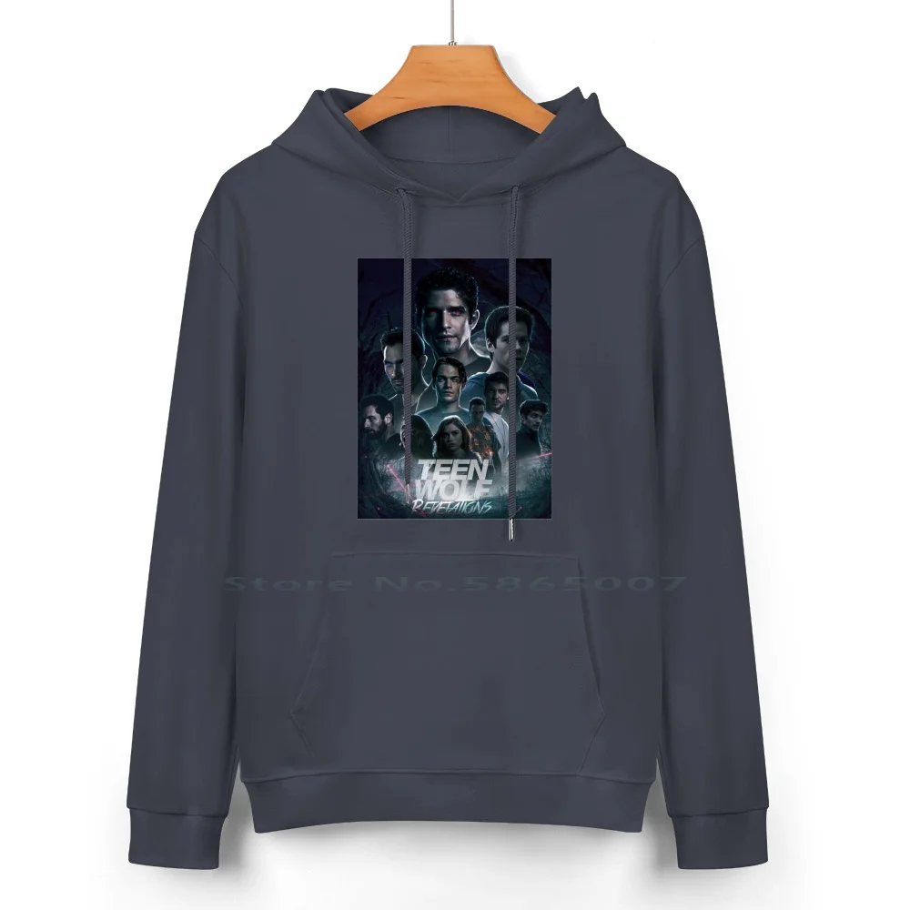 Teen Wolf Revelations Pure Cotton Hoodie Sweater 24 Colors Teen Wolf Revelations 100% Cotton Hooded Sweatshirt For Women Men