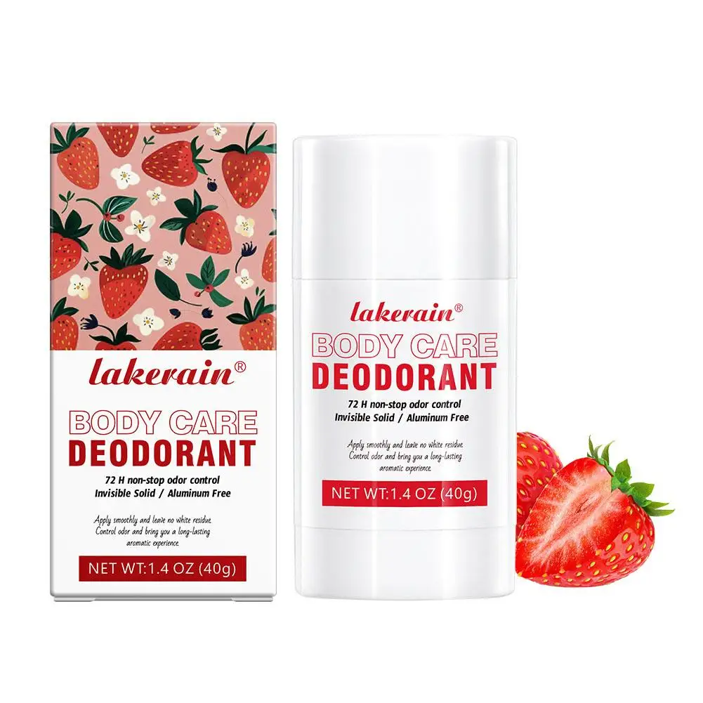 Fruity Deodorant Balm Natural Long-lasting Fresh Fragrance Odor Removal Portable Body Care for Men Women W7M8