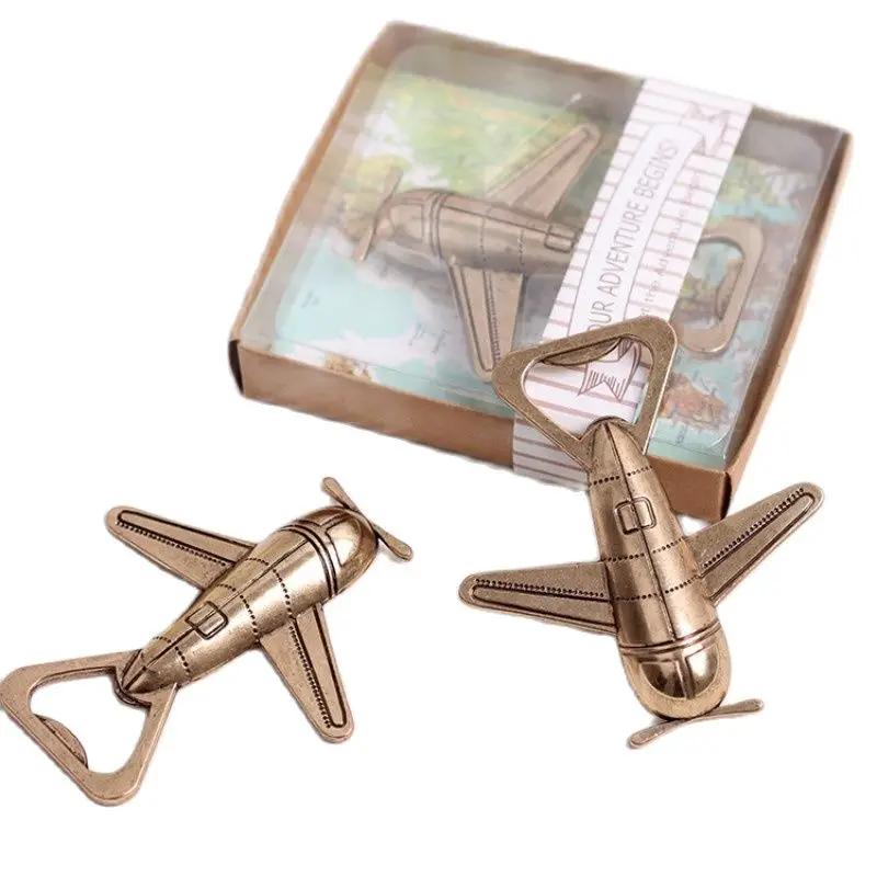 Creative Airplane Beer Opener Fine Party Wedding Favors Our Adventure Begin Beer Bottle Opener