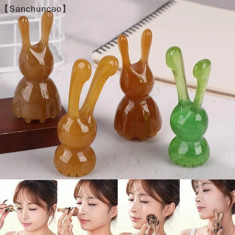 

Multifunctional Resin Nose Scraping Massager Facial Scraping Massager Head Scalp Massage Comb Rib Shifting Rod Acupoint Stick