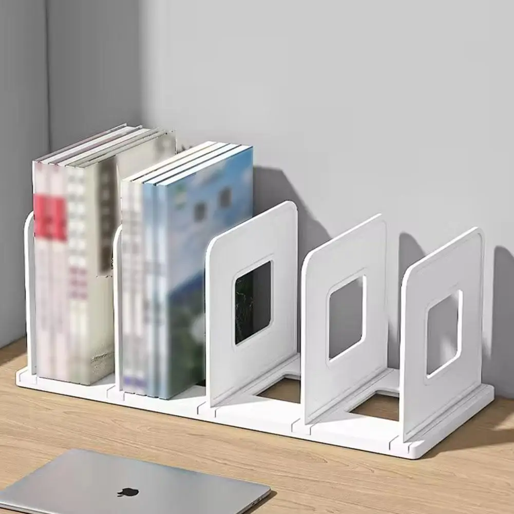 Multi-Function Bookend Magazine Rack Desktop Storage Holder For Books CDs Files Office School Organizer