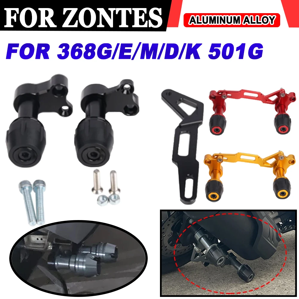 

Accessories Exhaust Pipe Falling Protection Muffler Slider Anti Crash Pad Protector For Zontes 368G 368 G 368E 368D 368 K M 501g