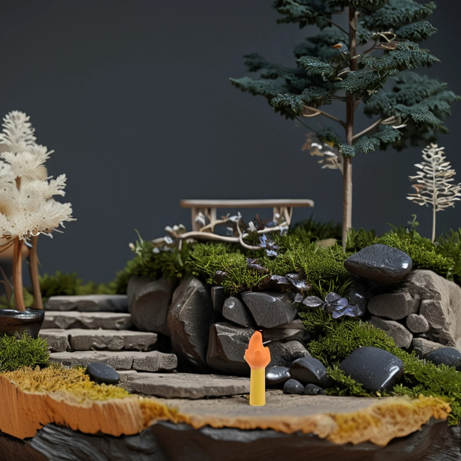 

10Pcs Mini Resin Campfire Fake Fire Micro Landscape Decoration Camping Party Ornament Accessory Artificial Campfire