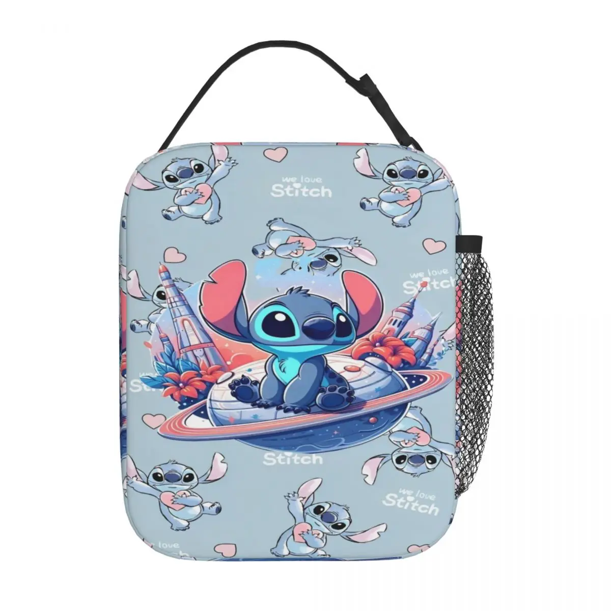 Stitch Cartoon Thermal Insulated Lunch Bags for Work Portable Food Bag Container Cooler Thermal Lunch Box