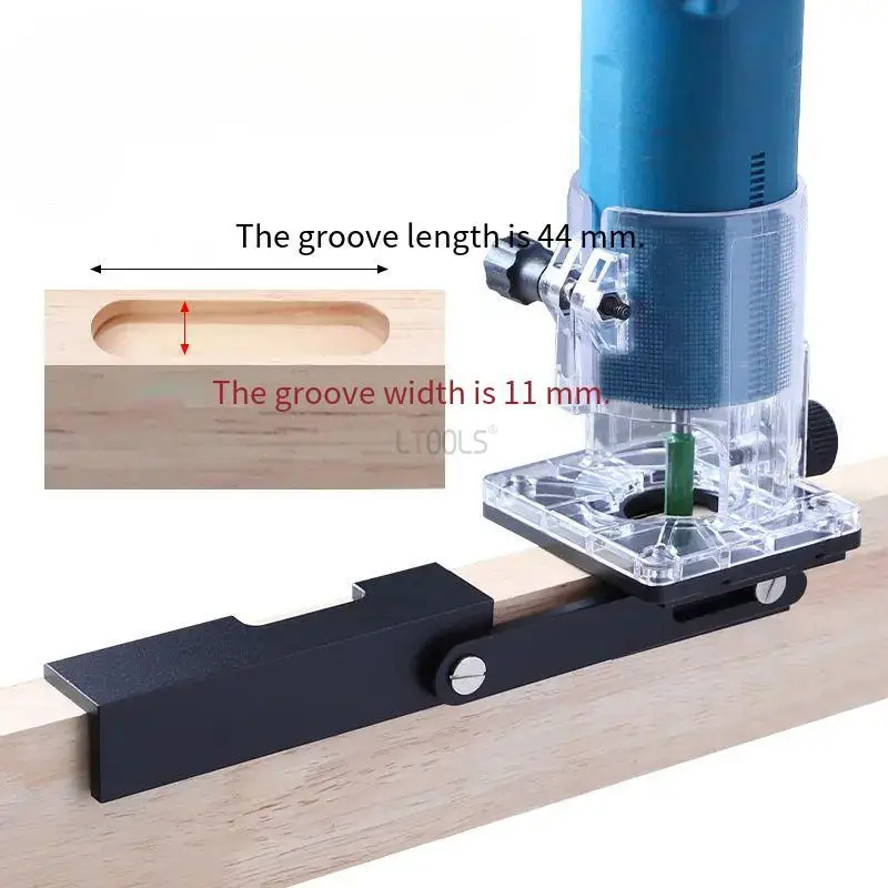 Limit Slotted Bracket for Invisible Fastener Connector Woodworking Buckle Fastener Wood Milling Guide Base 65mm Trimming Machine