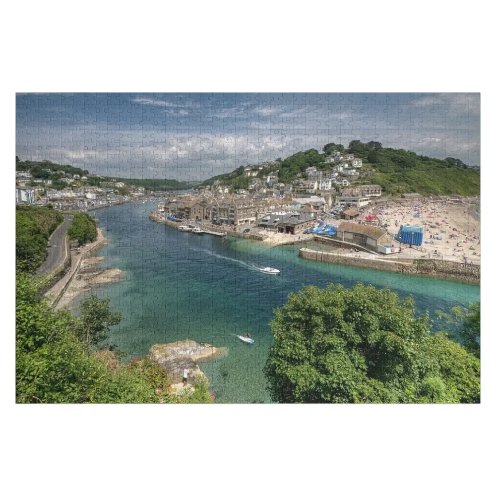 

A beautiful day on The River Looe Jigsaw Puzzle Woods For Adults Customs With Photo Puzzle