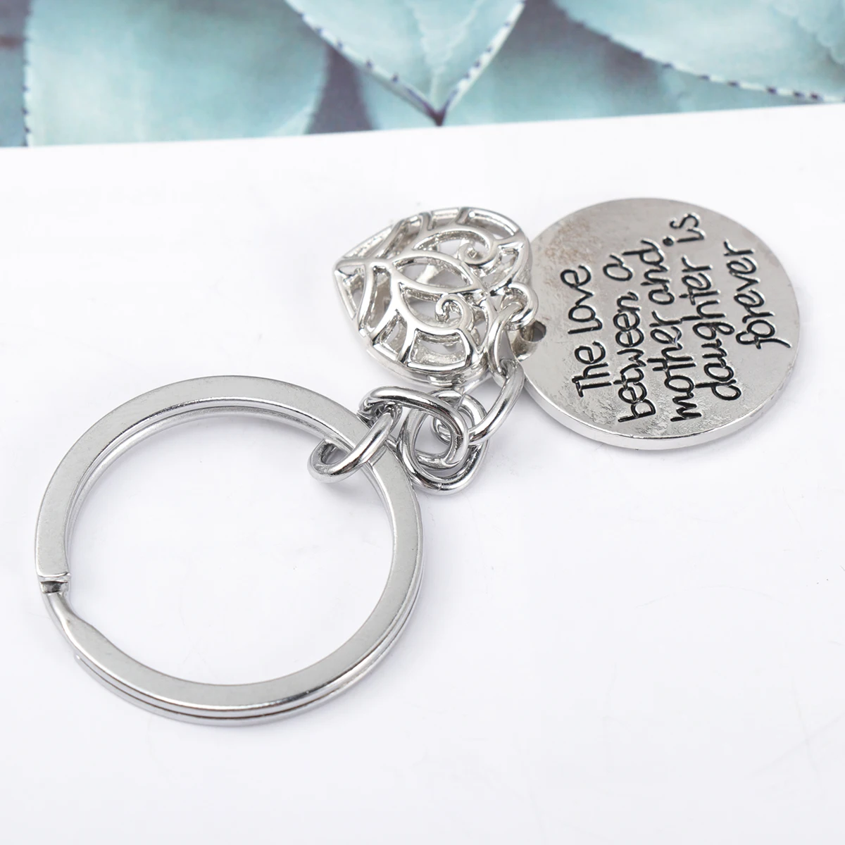 

Heart Shaped Keychains Durable Lovely Designs Mother Daughter Keychain Ring Forever Love Gift Mom Mothers Day Birthday