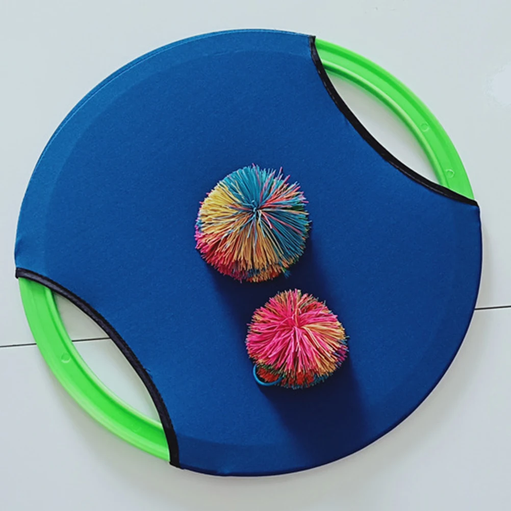 Trampoline Paddle Set Flying Toys Elastic Trampoline Paddle Ball Fabric Kids Catch Game Child Fun Activity