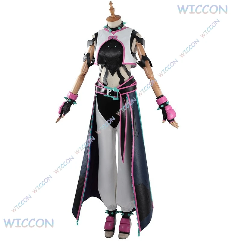 Game SF6 Han Juri Cosplay Kiriko Cosplay Costume Sexy Suit Street Fighter Game 6 Women Halloween Carnival Roleplay Clothing - view 3