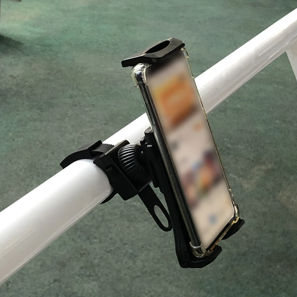 

Adjustable Bike Phone Holder Mount Heavy Duty Handlebar Bracket for Smartphone Navigation Riding Convenience Bike Phone Mounts