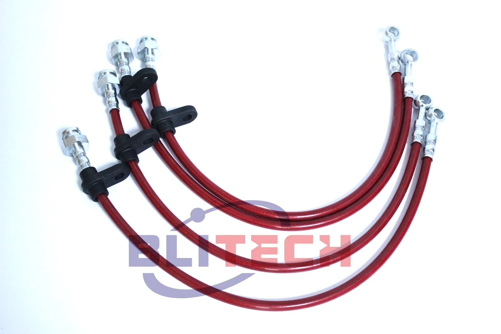 

Stainless Steel Brake Line Kits Fit 1996-2000 Honda Civic Front & Rear Line Red Blue