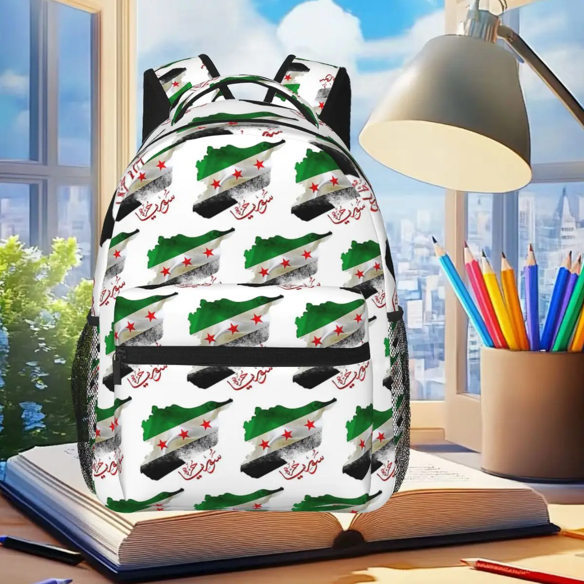 

Флаг Сирии Революции, карта, сирийская независимость, каллиграфия, рюкзак, студенческая сумка для книг, детская школьная сумка, сумки на плечо для ноутбука