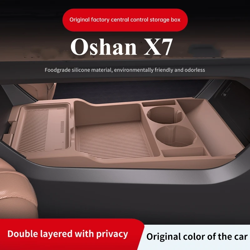 

2024 для CCAG Oshan X7 силиконовая центральная консоль ниже ящик для хранения органайзер с центральным управлением коврик для салона автомобиля