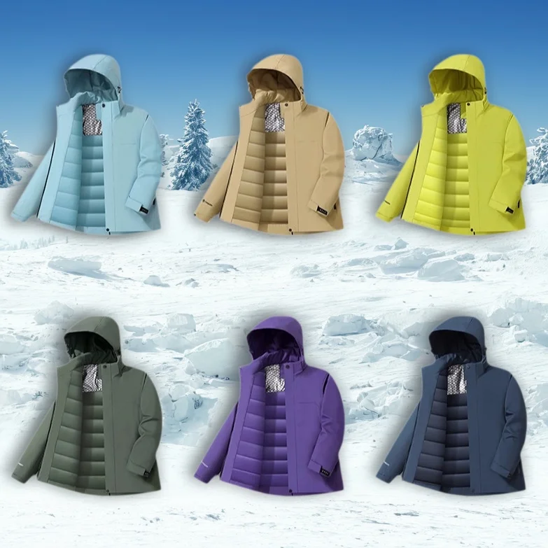 

aphene Couple Sle Outdoor Function Winter Hooded Cotton Jaet Men Women Thiened Warm Casual Coat Loose Fit Faion Urban