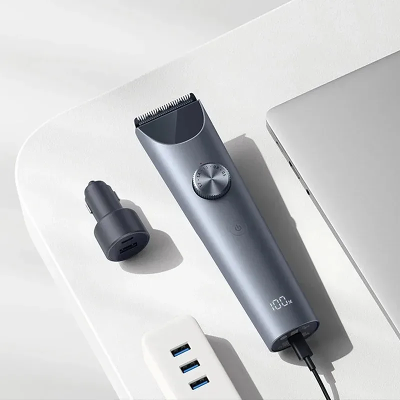 NEW MIJIA Hair Clipper 2 Hair Trimmer Professional Beard Cut Machine IPX7 Waterproof Wireless Haircut Machine CN view 4