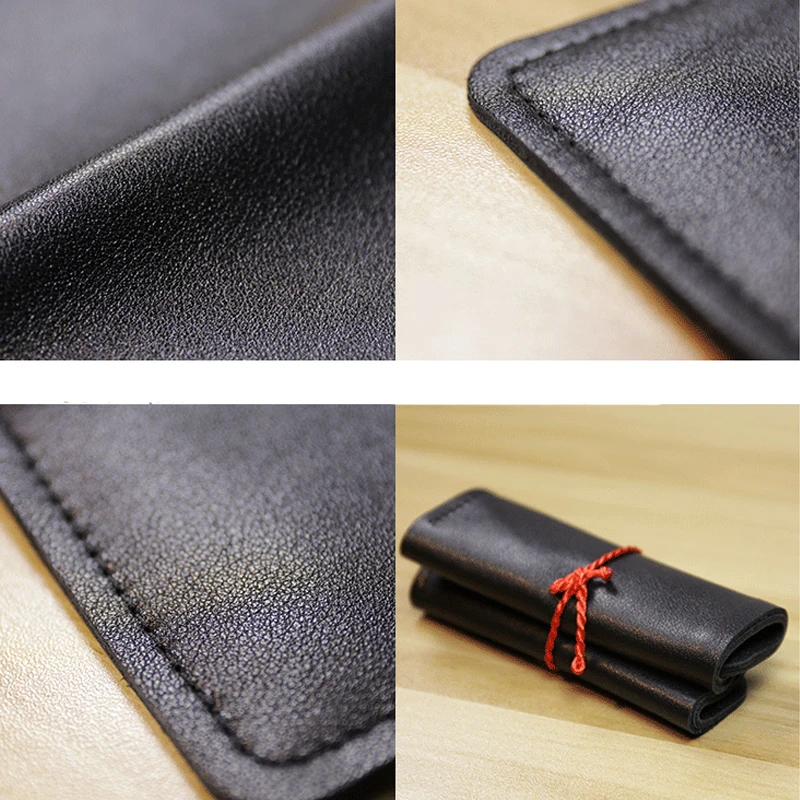 Ultra Thin Mini Wallet Wallet Luxury Men's Leather Leather Slim Bag Money Holder I Clip Original Man Mens Bifold Genuine For Sef