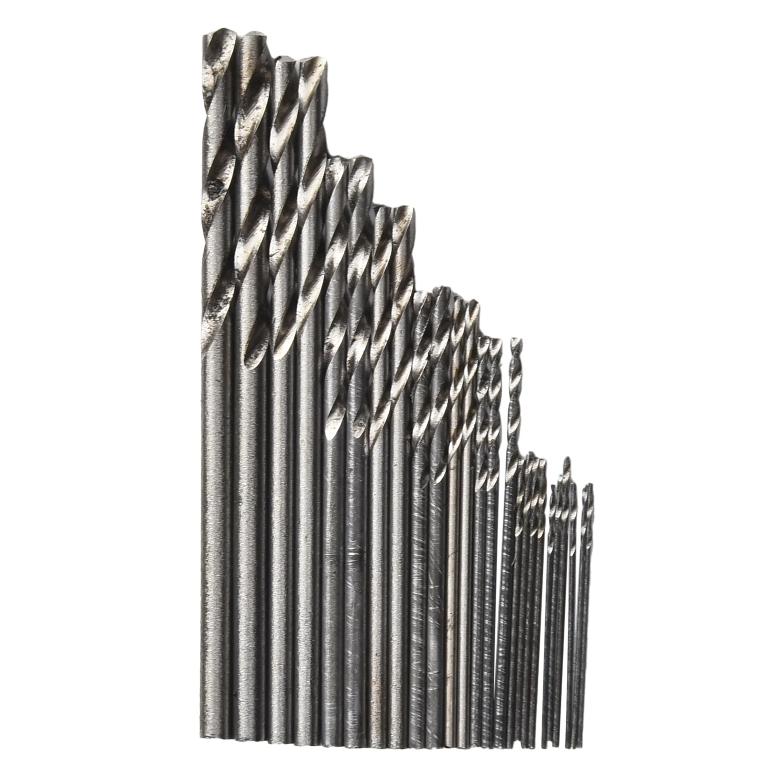 HSS Mini Straight Shank Drill Bit Set, Bits de perfuração para aço inoxidável, perfuração de madeira, furadeira elétrica, 25Pcs, 58mm Comprimento, 0.5-3.0mm