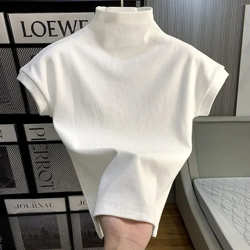 T-shirts Women Korean Style Fashion Simple Solid Elegant Short Sleeve Summer Leisure Clothing Slim All-match Streetwear Holiday