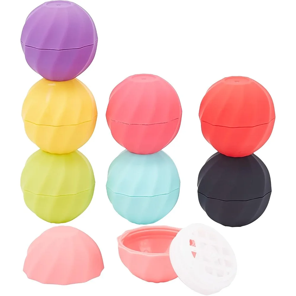 8Sets 7ml Empty Lip Balm Sphere Containers Chapstick Tubes Screw Cap Lipstick Tubes Chapstick Holder for Lip Gloss Colorful